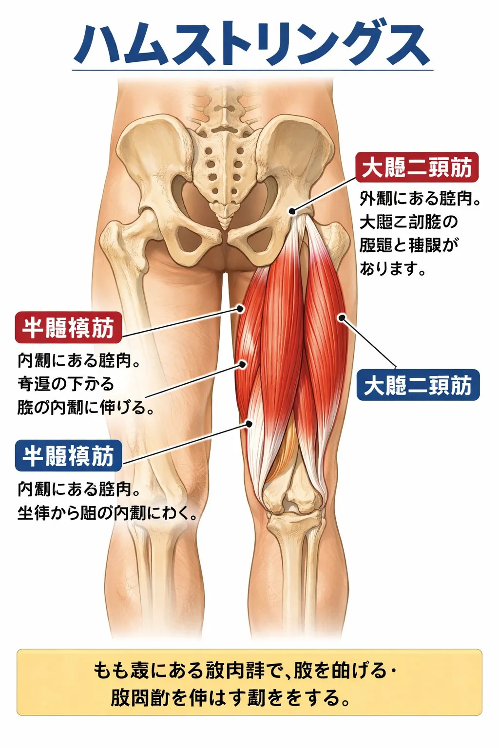体の使い方を変えるハムストリングスの鍛え方と姿勢改善で歩行が楽に疲れにくくなるコツ